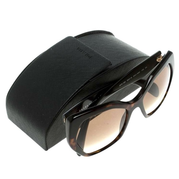 PRADA SPR 16R heritage brown tortoise oversized Sunglasses Acetate - Picture 8 of 16